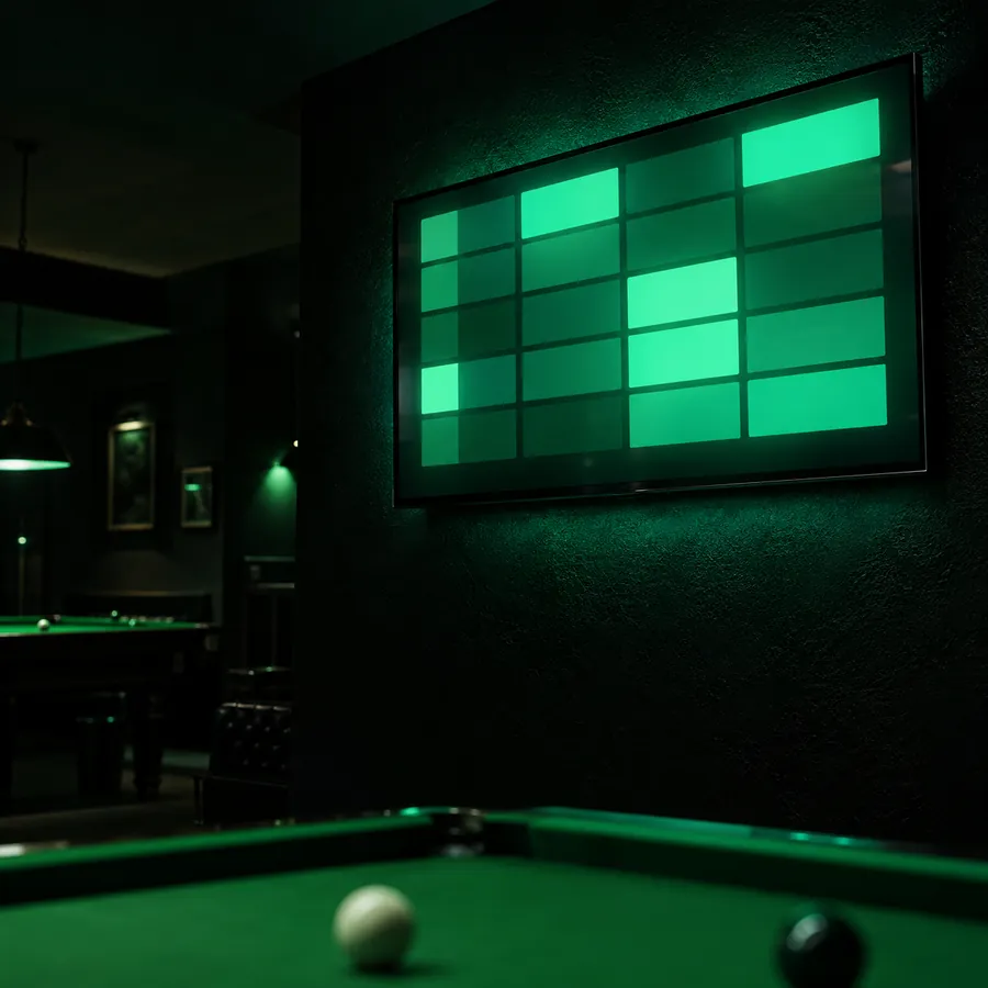 Live Table Monitor used with Snooker King